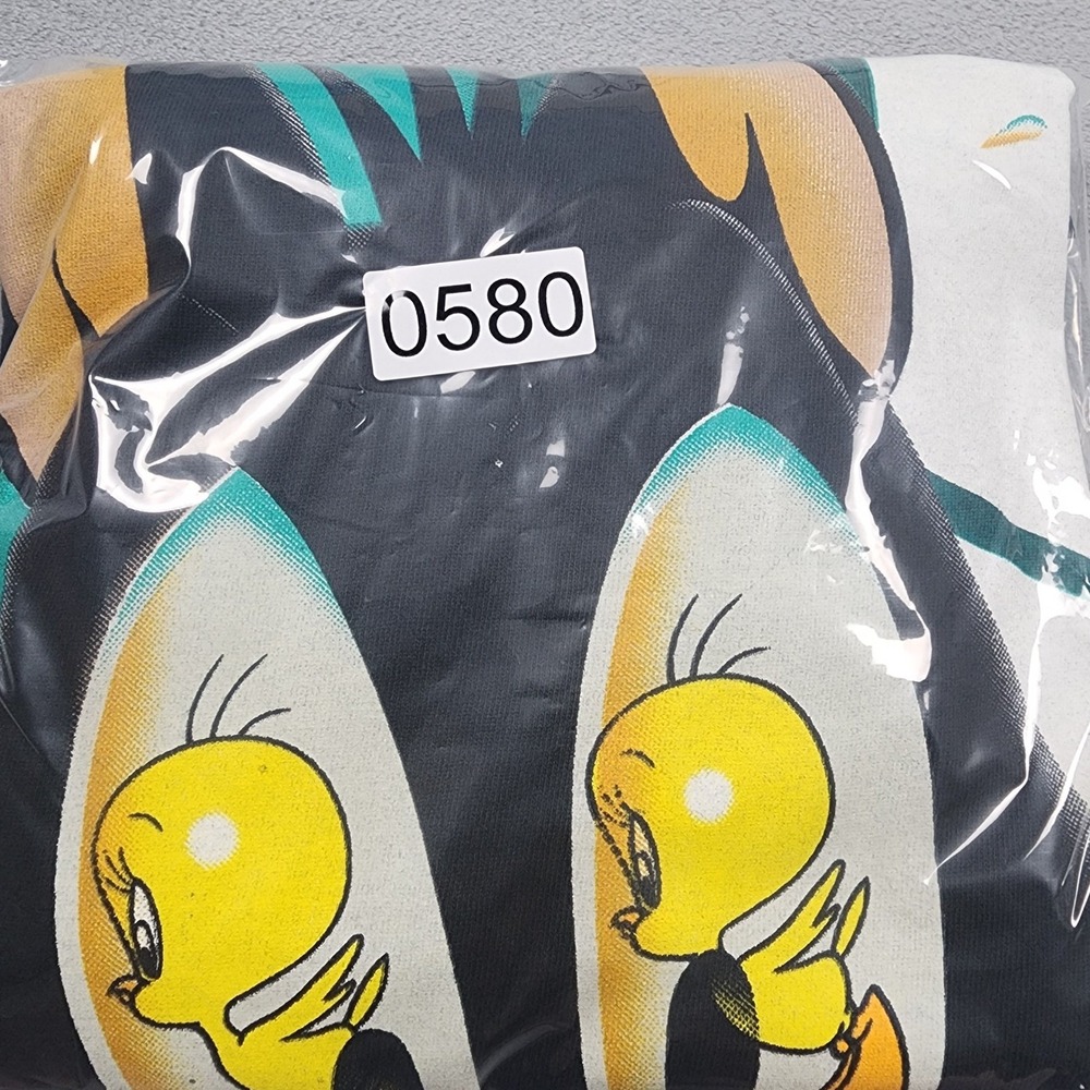 Vintage 1995 Looney Tunes Shirt Mens XL Black Sylvester Tweety Warner Bros - Picture 14 of 14